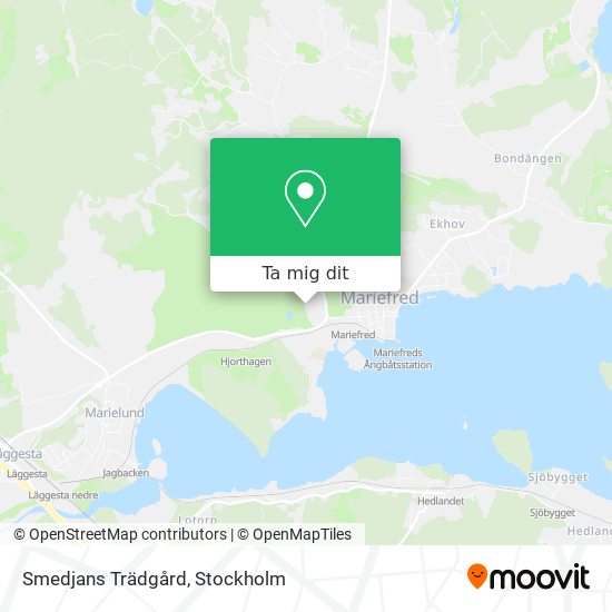 Smedjans Trädgård karta