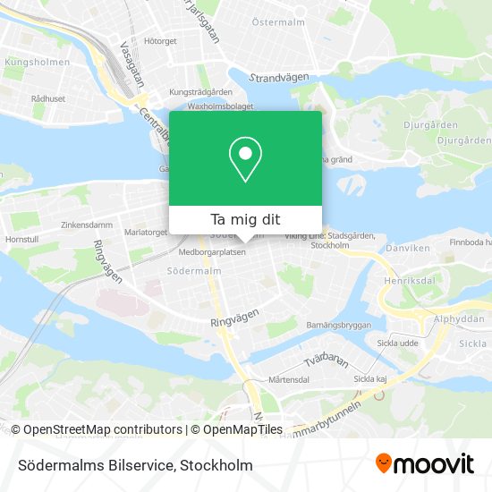 Södermalms Bilservice karta