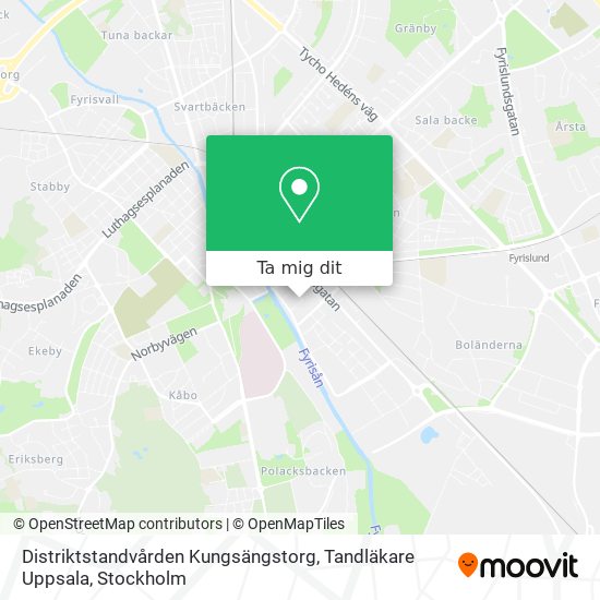 Distriktstandvården Kungsängstorg, Tandläkare Uppsala karta