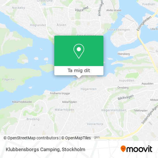 Klubbensborgs Camping karta