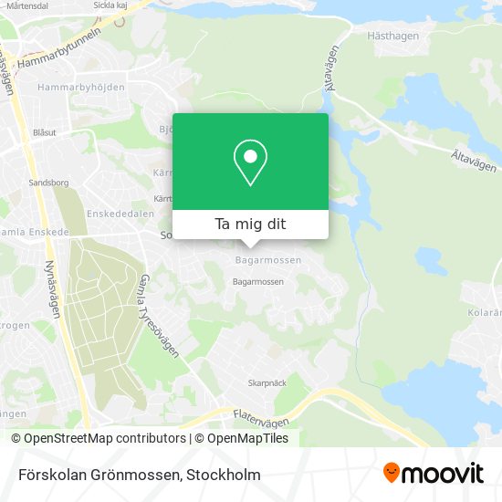 Förskolan Grönmossen karta