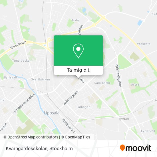 Kvarngärdesskolan karta
