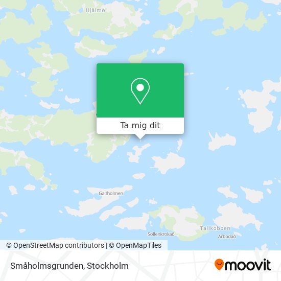 Småholmsgrunden karta