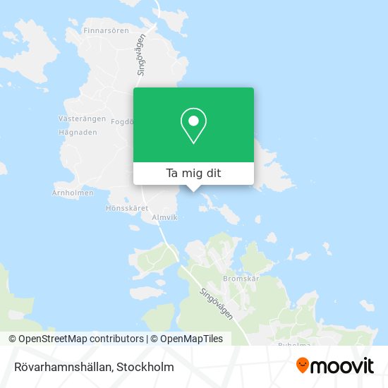 Rövarhamnshällan karta