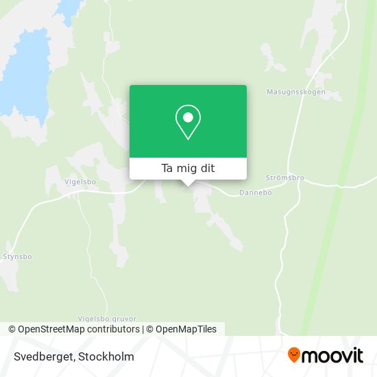 Svedberget karta