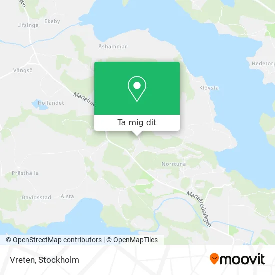 Vreten karta