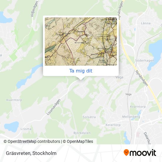 Gräsvreten karta