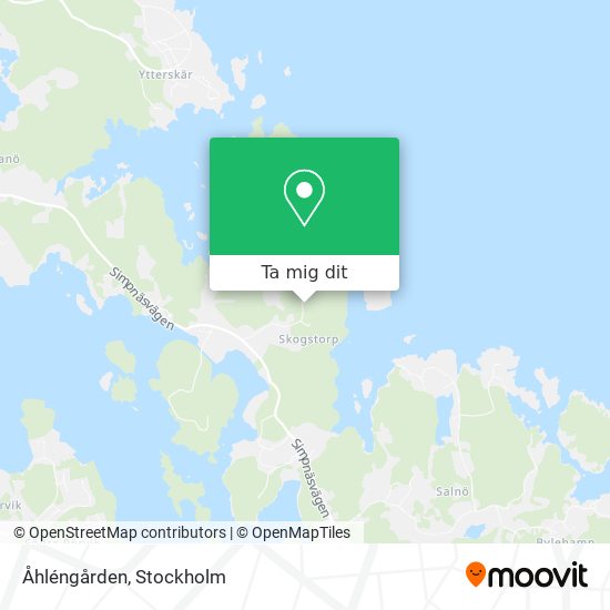 Åhléngården karta