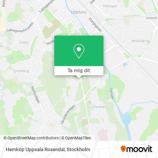 Hemköp Uppsala Rosendal karta