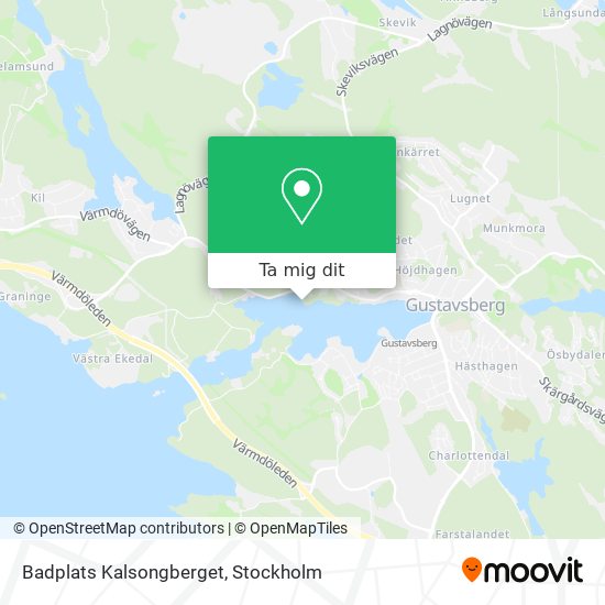 Badplats Kalsongberget karta