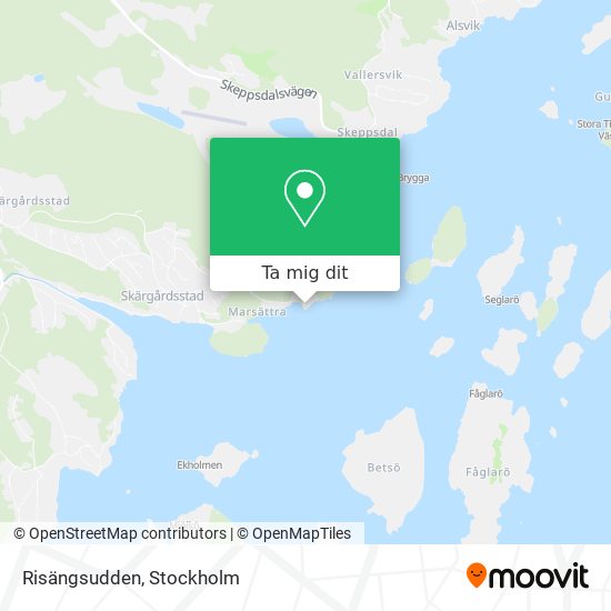 Risängsudden karta