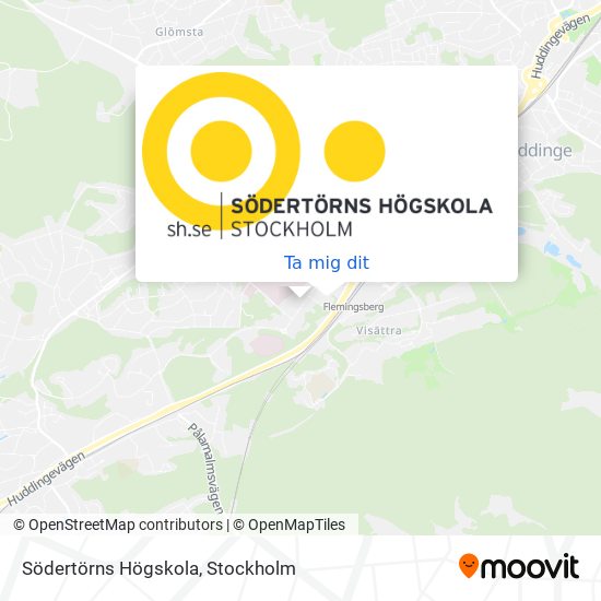 Södertörns Högskola karta