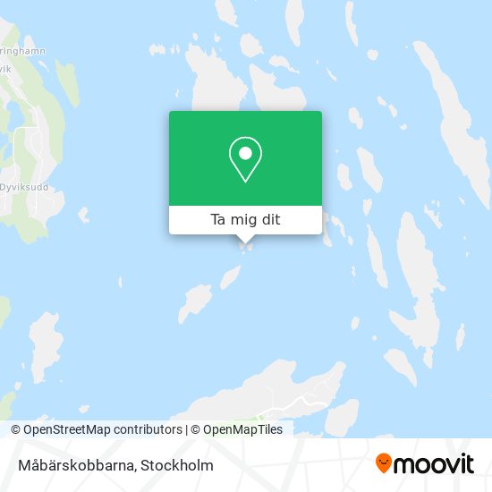 Måbärskobbarna karta