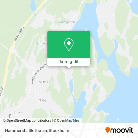 Hammersta Slottsruin karta