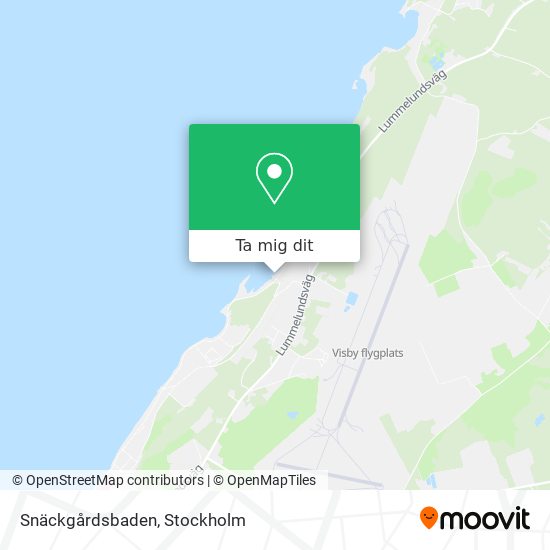 Snäckgårdsbaden karta