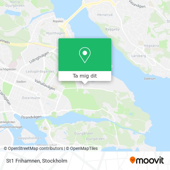 St1 Frihamnen karta