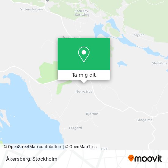 Åkersberg karta