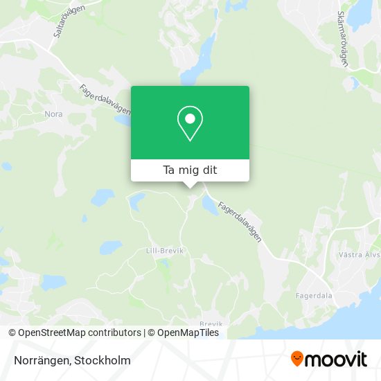 Norrängen karta