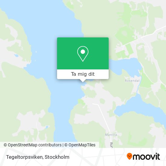 Tegeltorpsviken karta