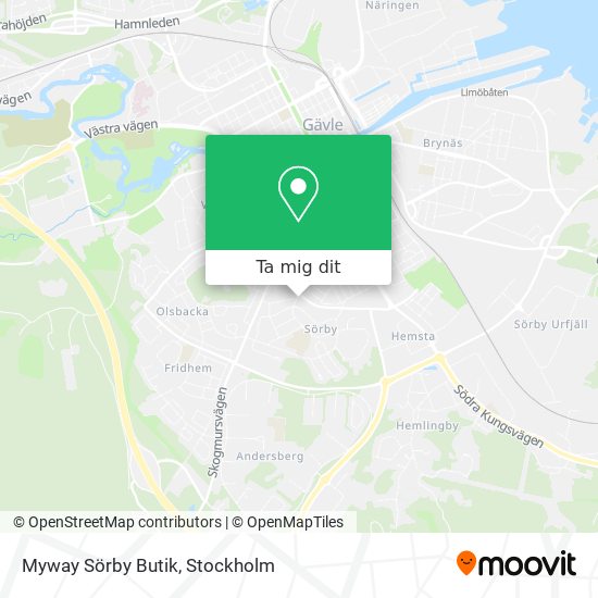 Myway Sörby Butik karta