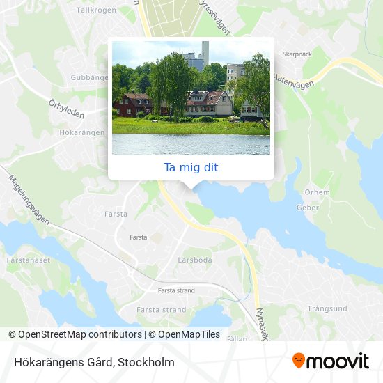 Hökarängens Gård karta