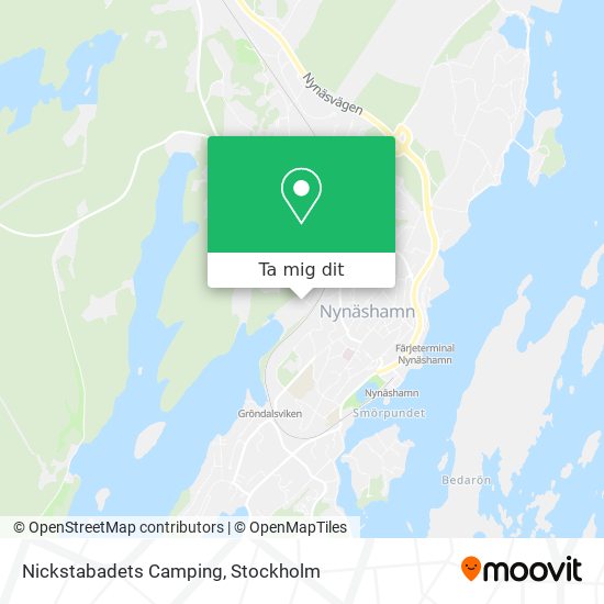 Nickstabadets Camping karta