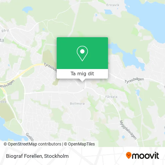 Biograf Forellen karta