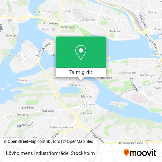 Lövholmens Industriområde karta