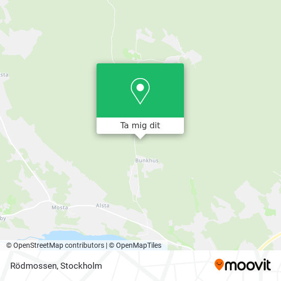 Rödmossen karta