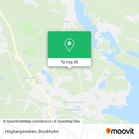 Högbergsvreten karta