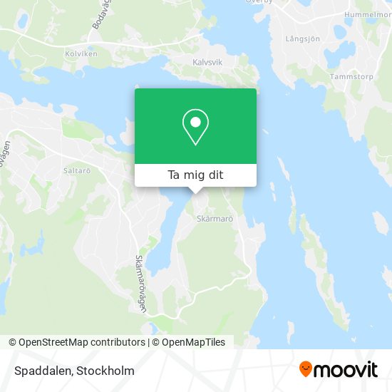 Spaddalen karta