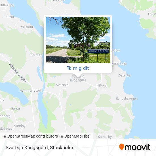 Svartsjö Kungsgård karta