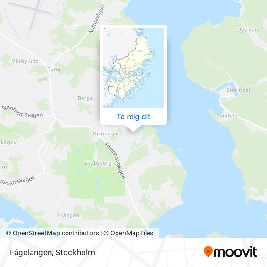 Fågelängen karta