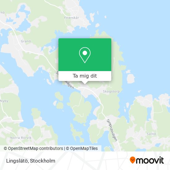 Lingslätö karta