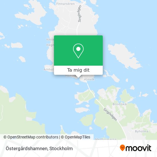 Östergårdshamnen karta