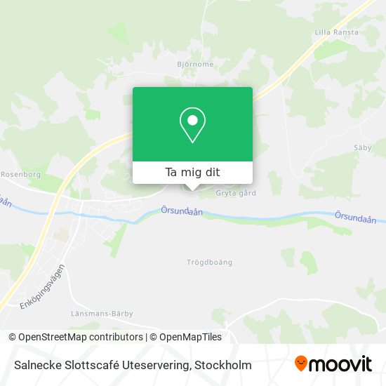Salnecke Slottscafé Uteservering karta