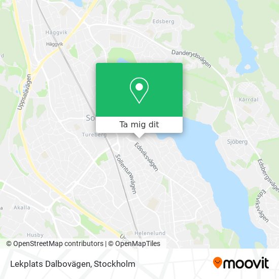 Lekplats Dalbovägen karta