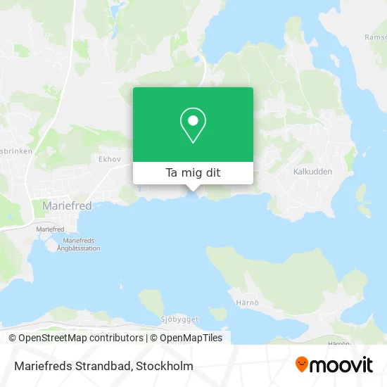 Mariefreds Strandbad karta