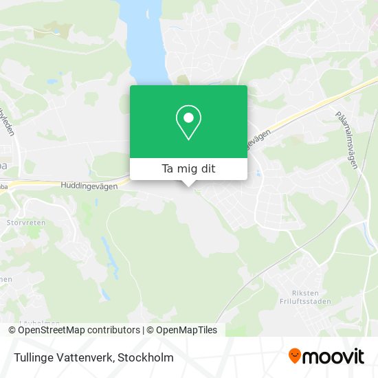Tullinge Vattenverk karta
