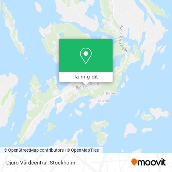 Djurö Vårdcentral karta