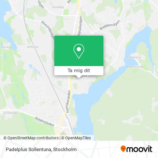 Padelplus Sollentuna karta