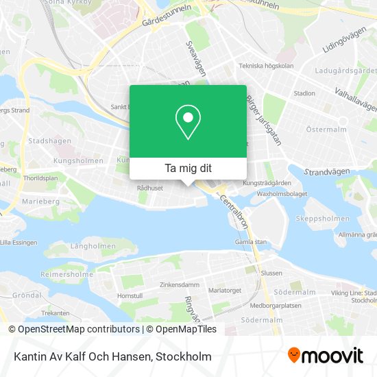 Kantin Av Kalf Och Hansen karta