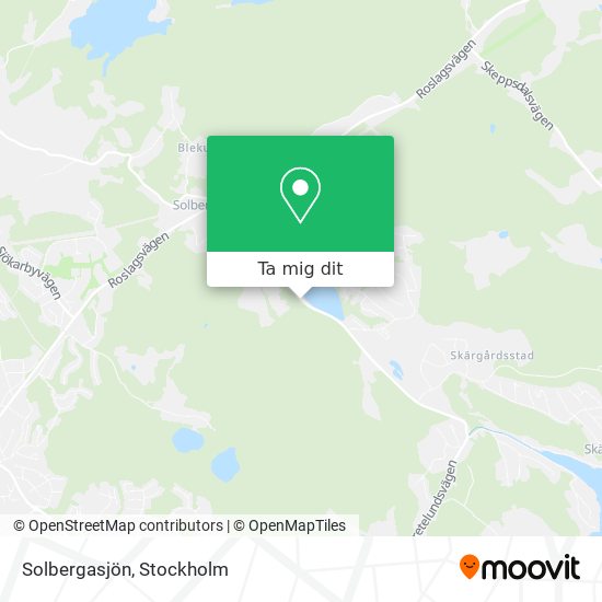 Solbergasjön karta