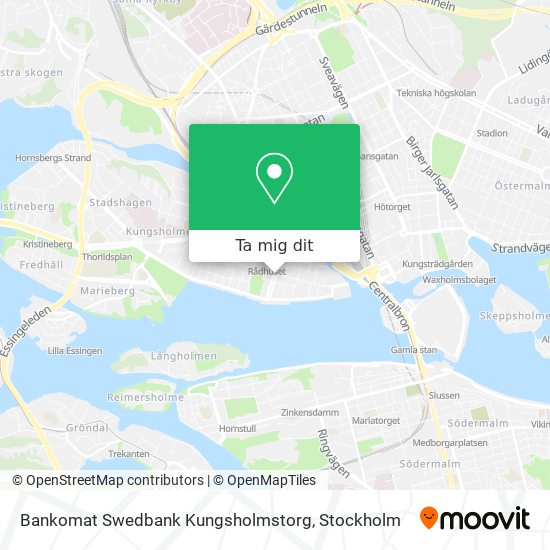 Bankomat Swedbank Kungsholmstorg karta