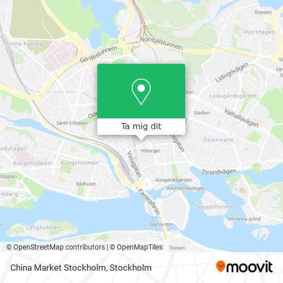 China Market Stockholm karta
