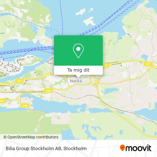 Bilia Group Stockholm AB karta