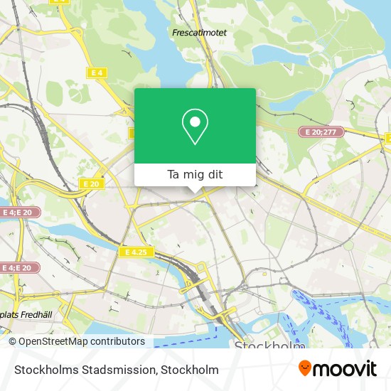 Stockholms Stadsmission karta