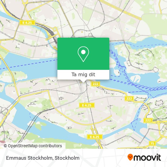Emmaus Stockholm karta