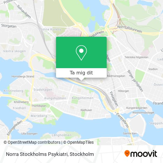 Norra Stockholms Psykiatri karta