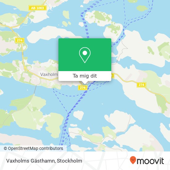 Vaxholms Gästhamn karta